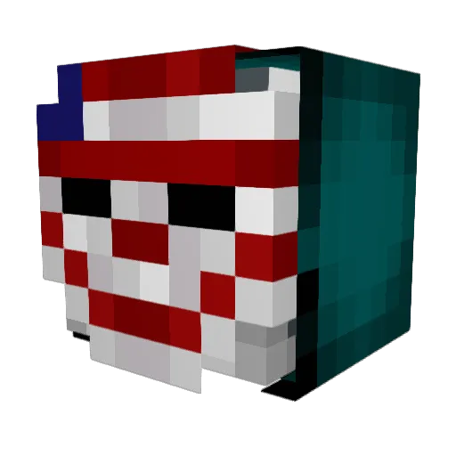 NextLevel125 Minecraft avatar head, 3D render