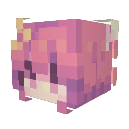 NextLuma Minecraft avatar head, 3D render