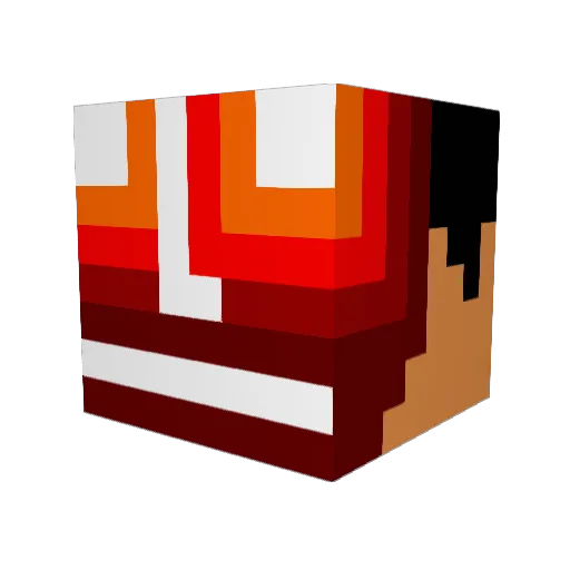 NextOrder Minecraft avatar head, 3D render
