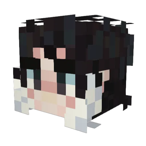 NextaAD232 Minecraft avatar head, 3D render