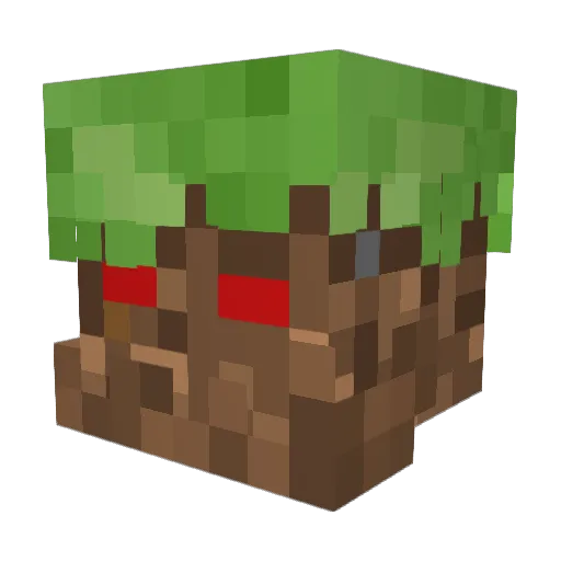 Nextpassion Minecraft avatar head, 3D render