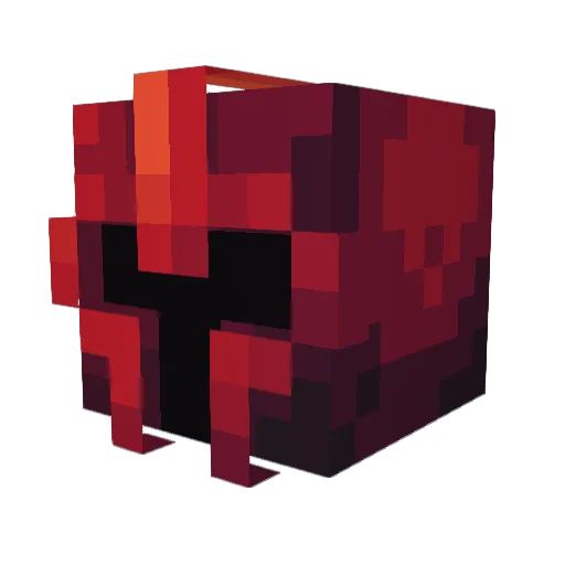 Nextqsy Minecraft avatar head, 3D render