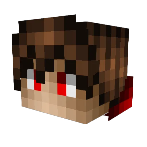 NextroGame Minecraft avatar head, 3D render