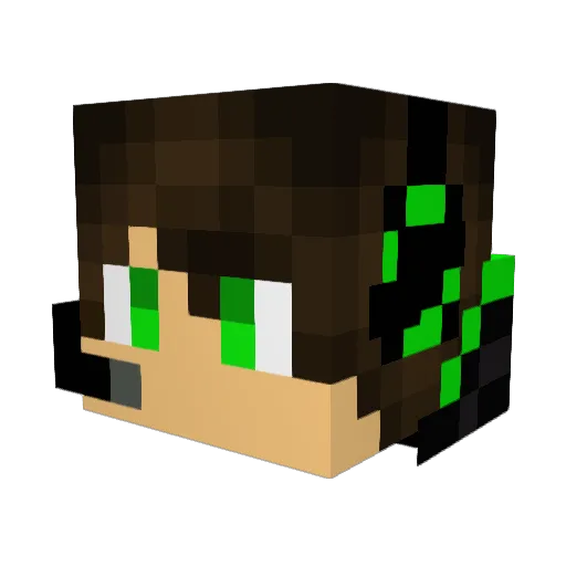 Nexus1104 Minecraft avatar head, 3D render