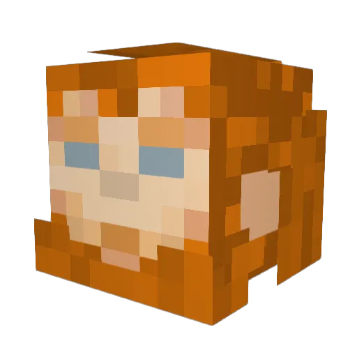 NexusBoii Minecraft avatar head, 3D render