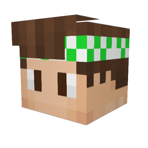 NexusLPs Minecraft avatar head, 3D render