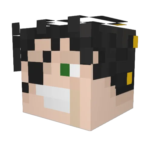 NexusLock Minecraft avatar head, 3D render