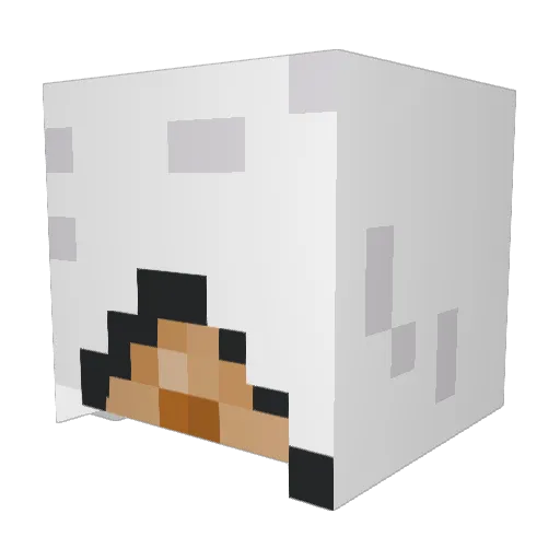 NexusMARLO Minecraft avatar head, 3D render