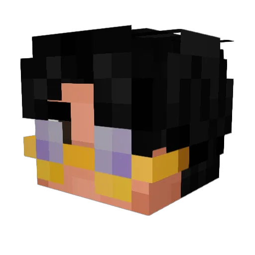 NexusNebula Minecraft avatar head, 3D render