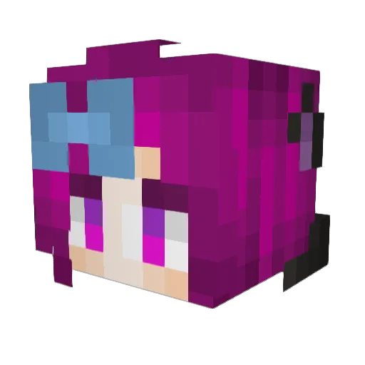 NexusQueen Minecraft avatar head, 3D render