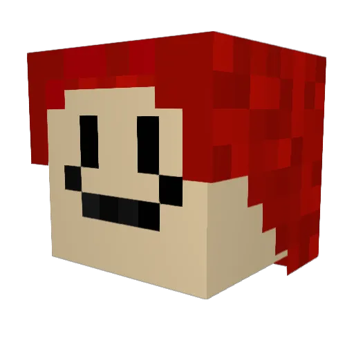 Nexus_12345 Minecraft avatar head, 3D render