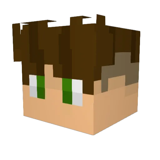 Nexus_RUS Minecraft avatar head, 3D render