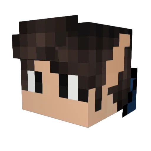 Nexusblack12 Minecraft avatar head, 3D render