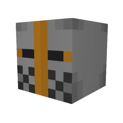 Nexvile Minecraft avatar head, 3D render