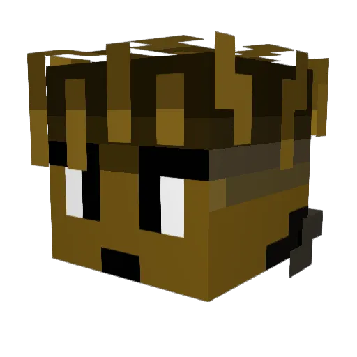 NexxNova Minecraft avatar head, 3D render