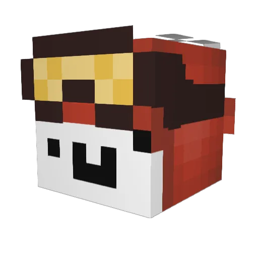 Nexx___ Minecraft avatar head, 3D render