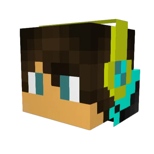 Nexxon08 Minecraft avatar head, 3D render