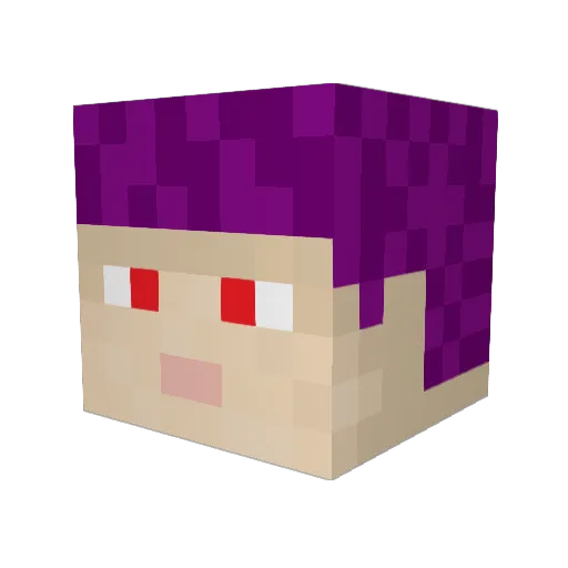 Nexxon9 Minecraft avatar head, 3D render