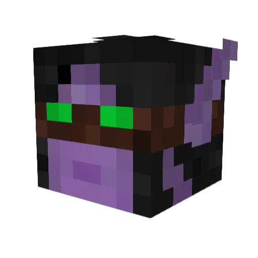 Nexxy_Ru Minecraft avatar head, 3D render