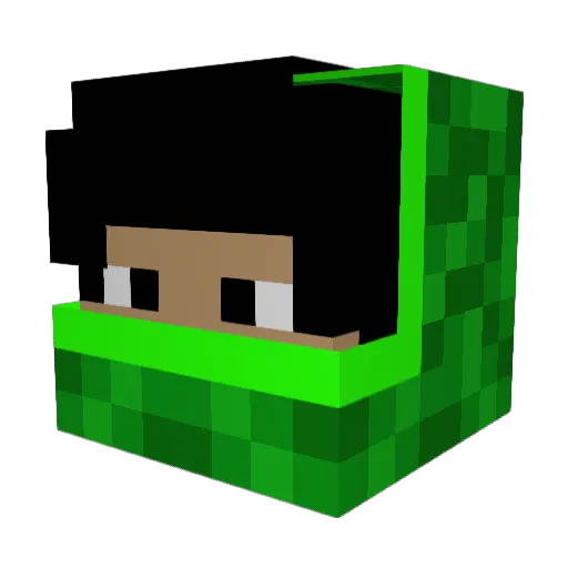 Nexy111 Minecraft avatar head, 3D render