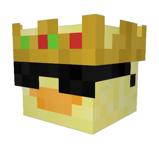 NexyOpZ Minecraft avatar head, 3D render