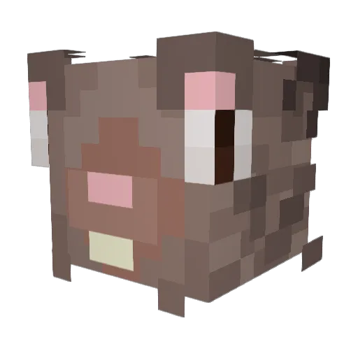 Nexyyyyy Minecraft avatar head, 3D render