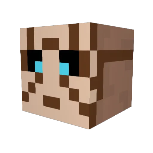 Nexzavious Minecraft avatar head, 3D render