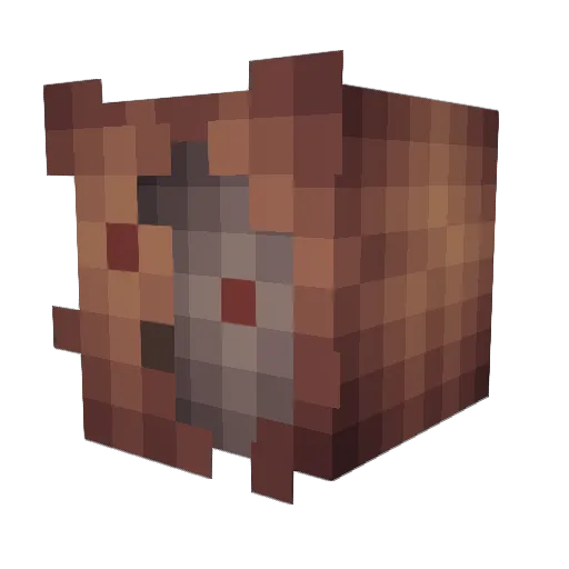 NeyFox Minecraft avatar head, 3D render