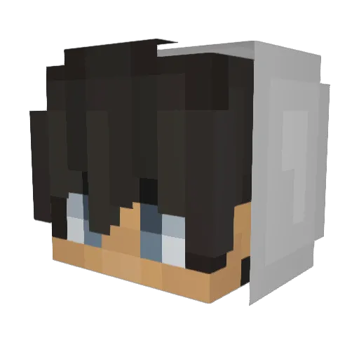 NeyTV Minecraft avatar head, 3D render