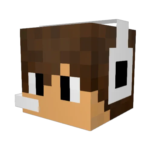 NeyTyan Minecraft avatar head, 3D render