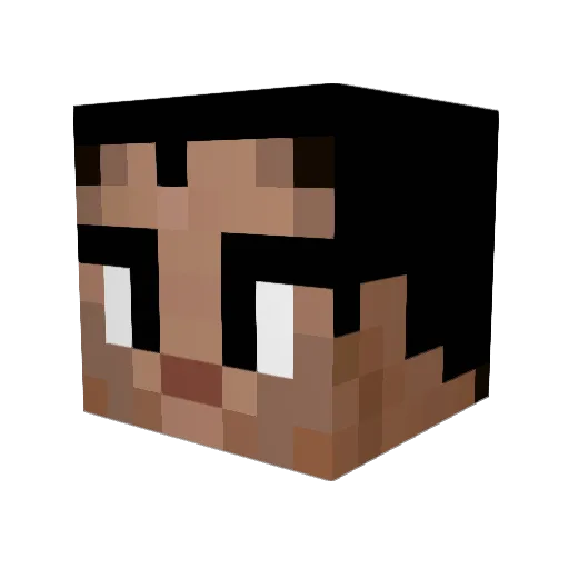 Neya69 Minecraft avatar head, 3D render