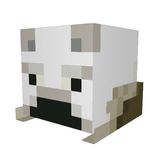 Neyhden Minecraft avatar head, 3D render