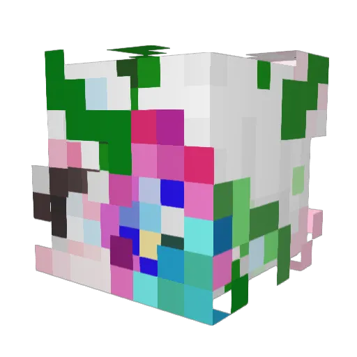 Neyhon Minecraft avatar head, 3D render