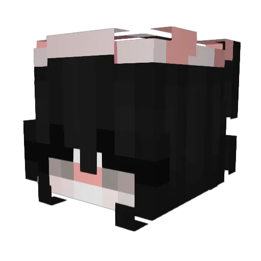 Neyman_3_ Minecraft avatar head, 3D render