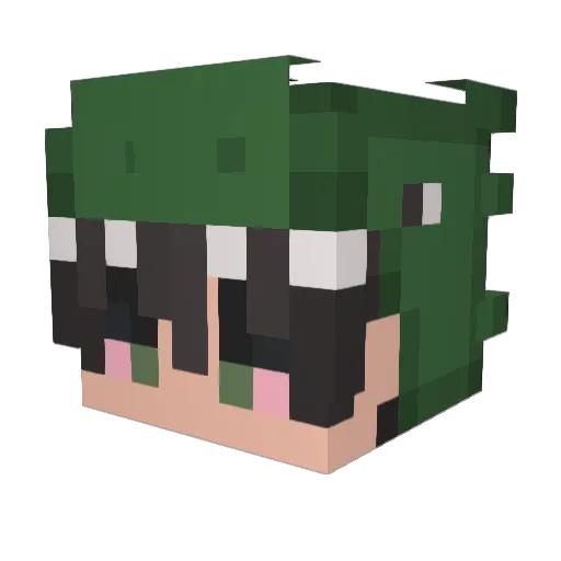 Neymar1903 Minecraft avatar head, 3D render
