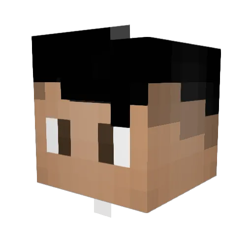 NeymarDeMoicano Minecraft avatar head, 3D render