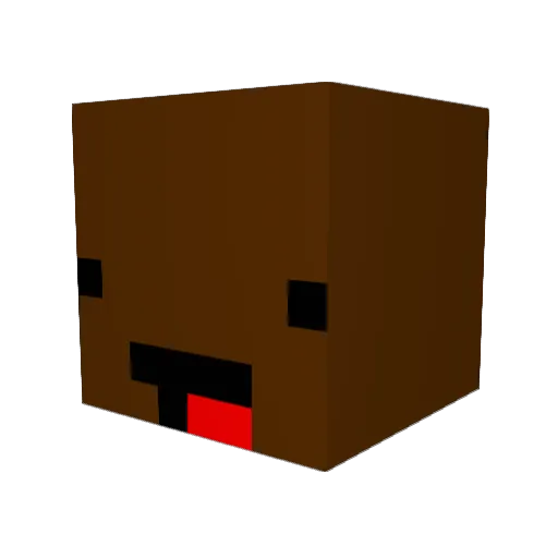NeymarFM Minecraft avatar head, 3D render