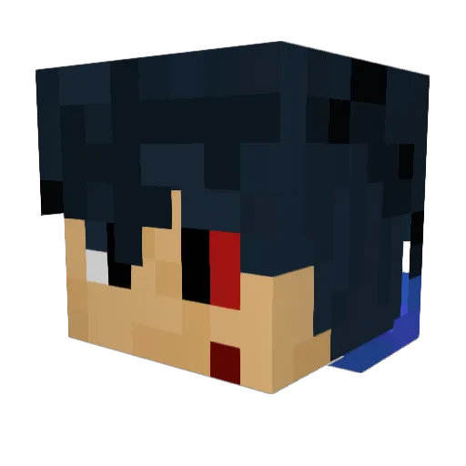 Neymar_876 Minecraft avatar head, 3D render