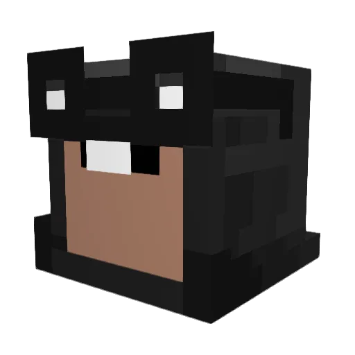 NeypaLa Minecraft avatar head, 3D render
