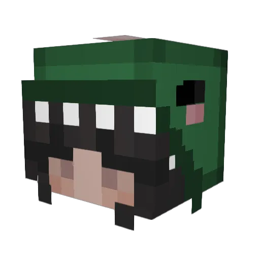 NezPB Minecraft avatar head, 3D render