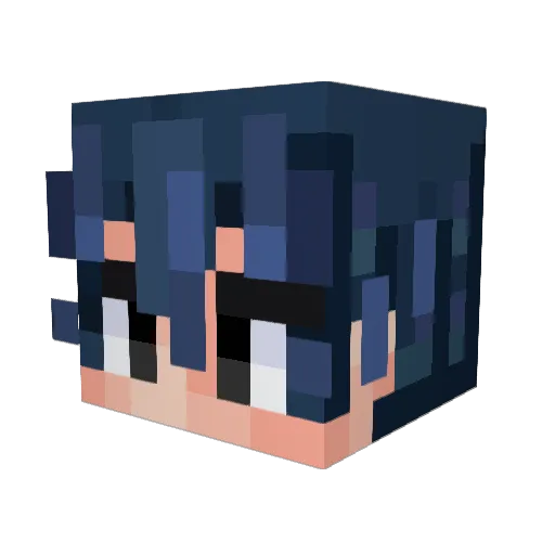 NezXD Minecraft avatar head, 3D render