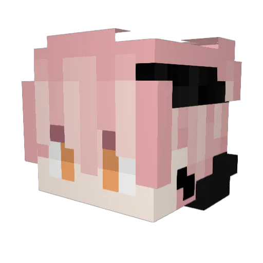 Nez_Mot Minecraft avatar head, 3D render