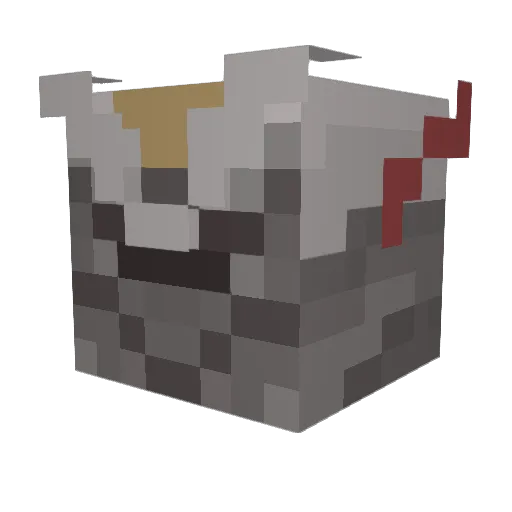 Nezbint Minecraft avatar head, 3D render