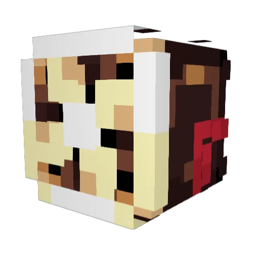 Nezha_OwO Minecraft avatar head, 3D render