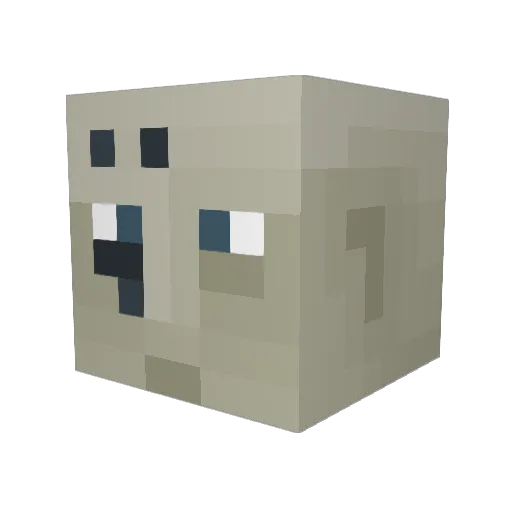 NezisNexus Minecraft avatar head, 3D render