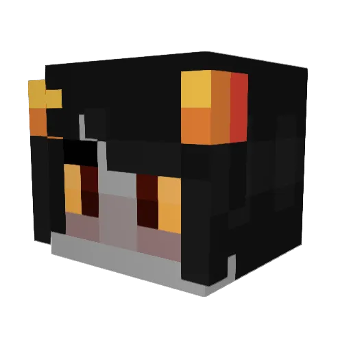 Nezisa Minecraft avatar head, 3D render