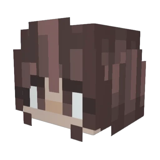 Nezlouz Minecraft avatar head, 3D render