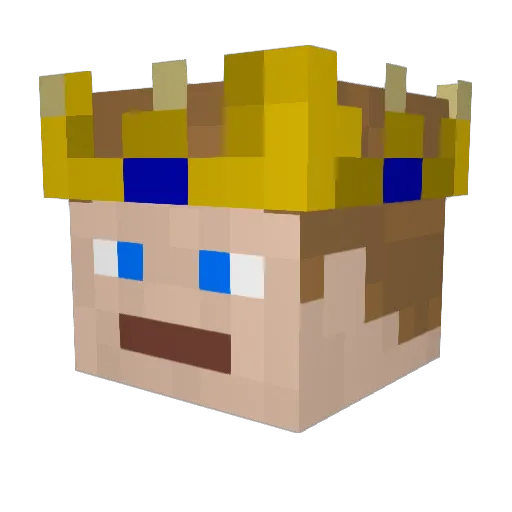 Nezoco Minecraft avatar head, 3D render