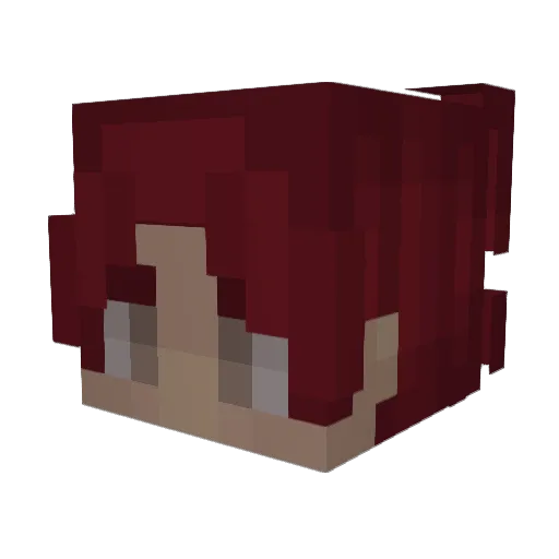 Nezrr Minecraft avatar head, 3D render
