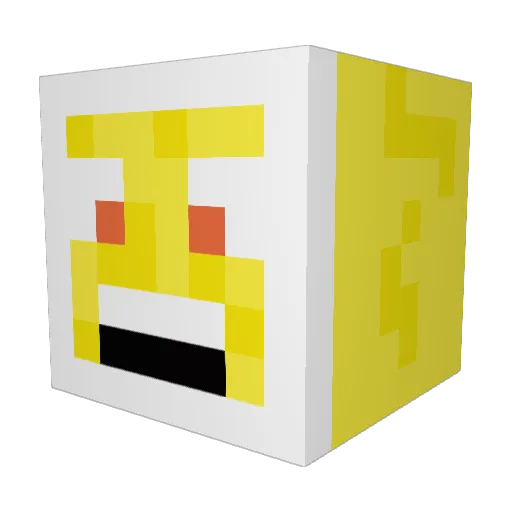 Nezs0ul Minecraft avatar head, 3D render